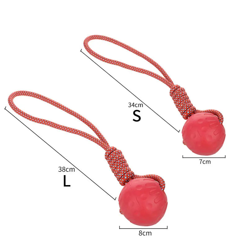 Tough Rubber Dog Ball