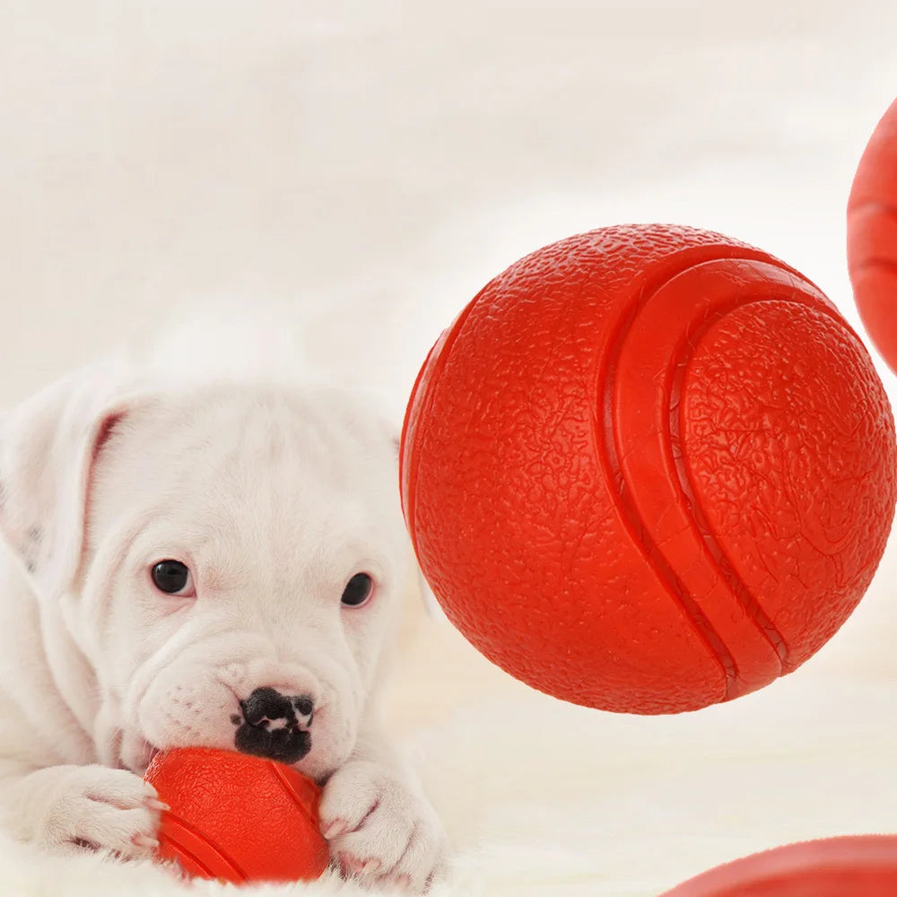 Tough Rubber Dog Ball