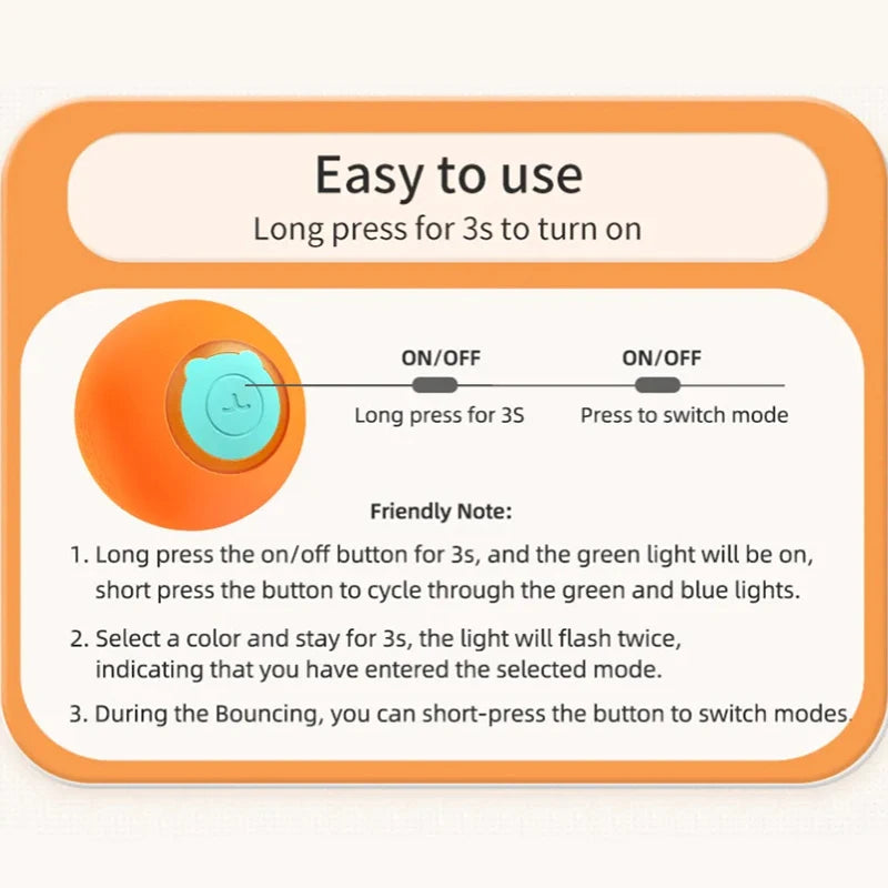 Smart Interactive Cat Ball