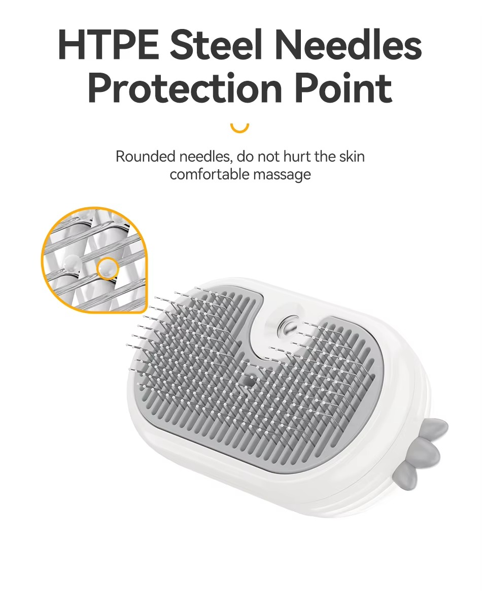 Pet Steam Comb Grooming Brush