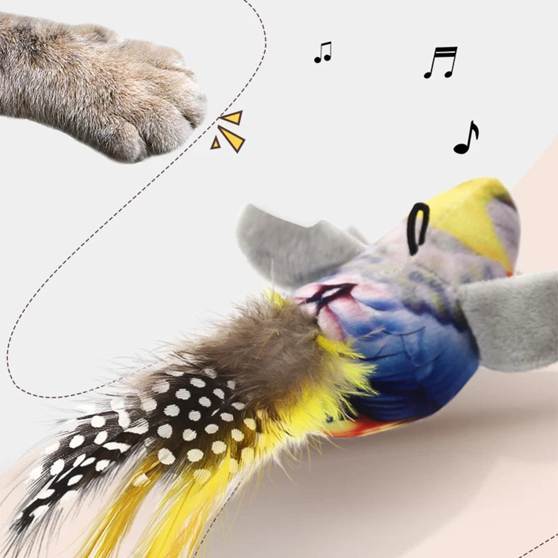Interactive Feather Cat Toy