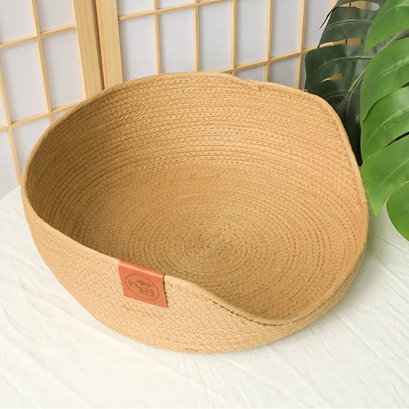 Handwoven Bamboo Pet Bed