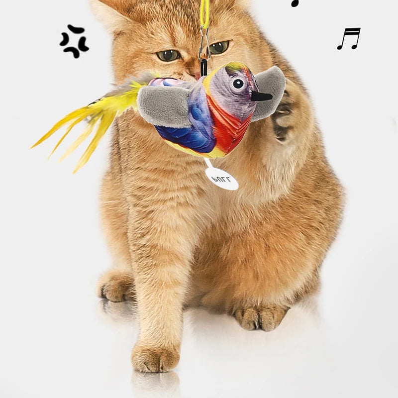 Interactive Feather Cat Toy