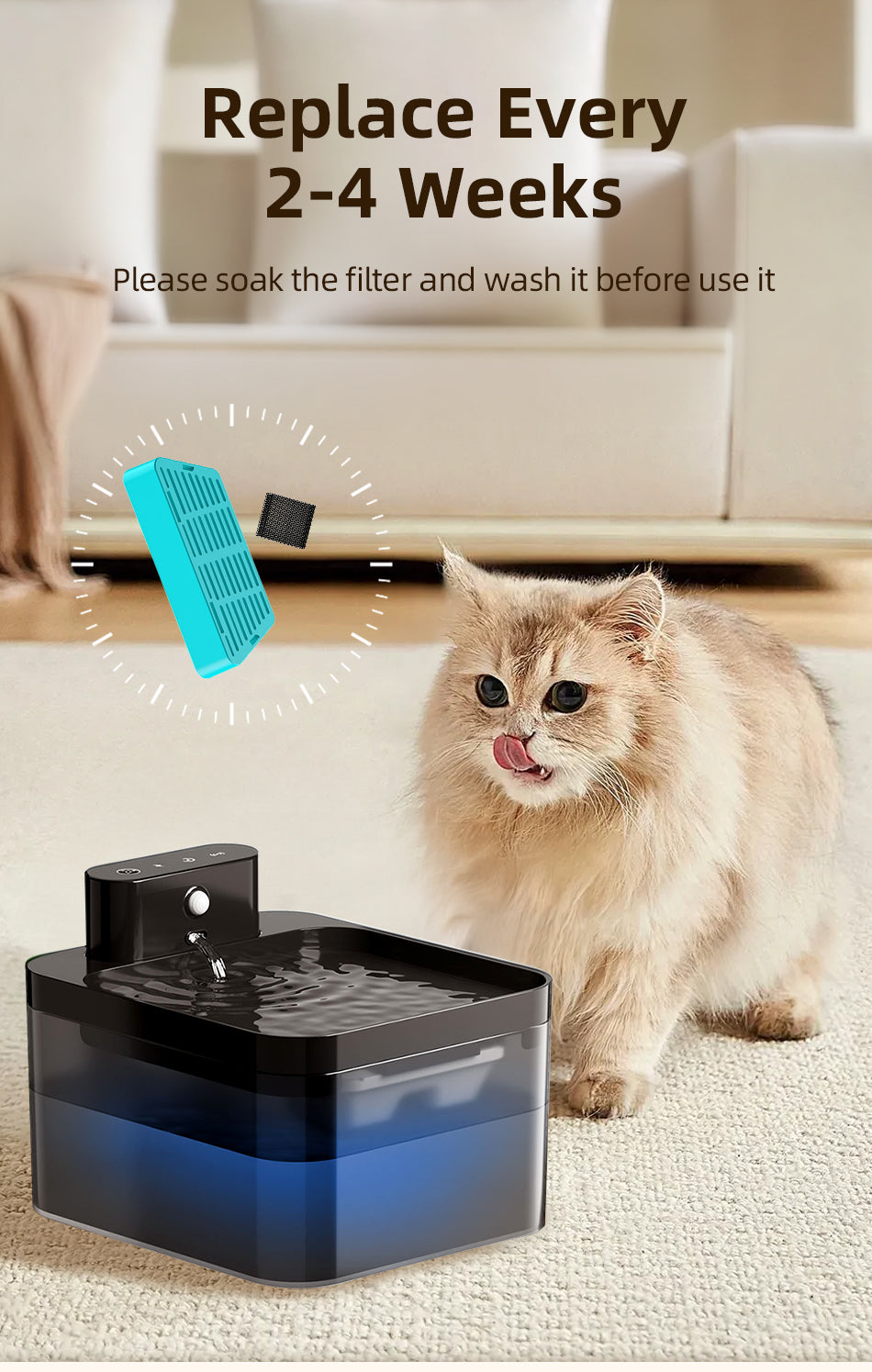 Replacement Filters for Pet Fountain