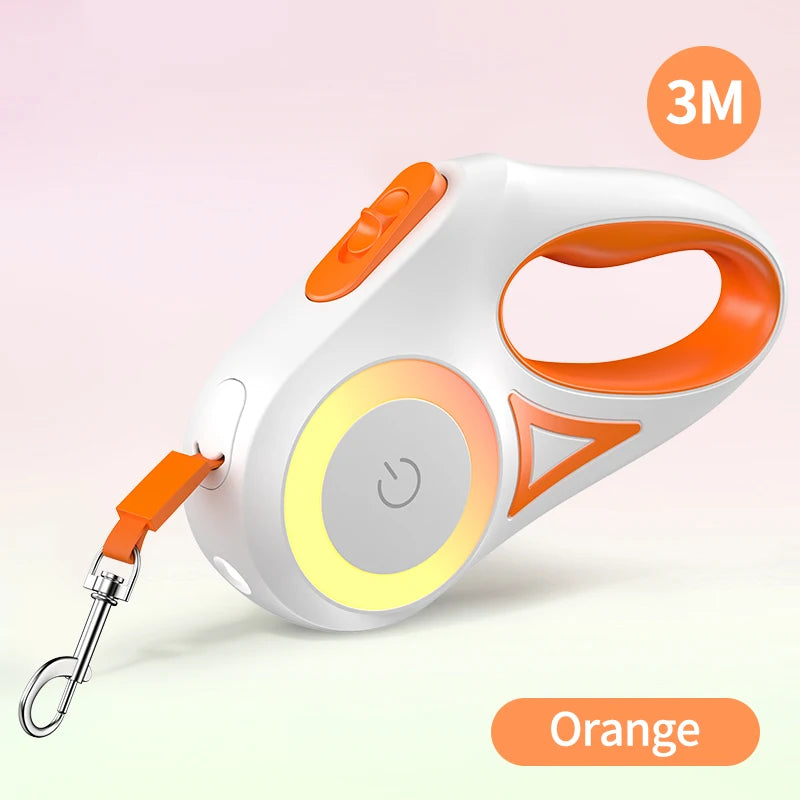 LED Retractable Dog Leash