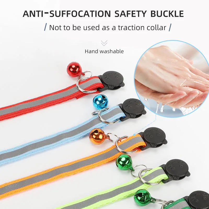 Reflective Cat Collar with Bell