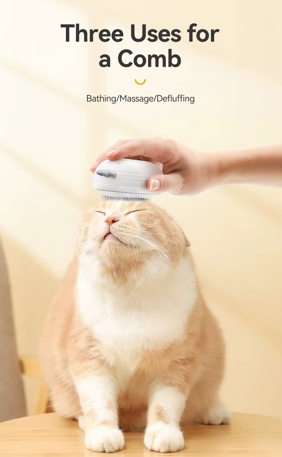 Pet Steam Comb Grooming Brush