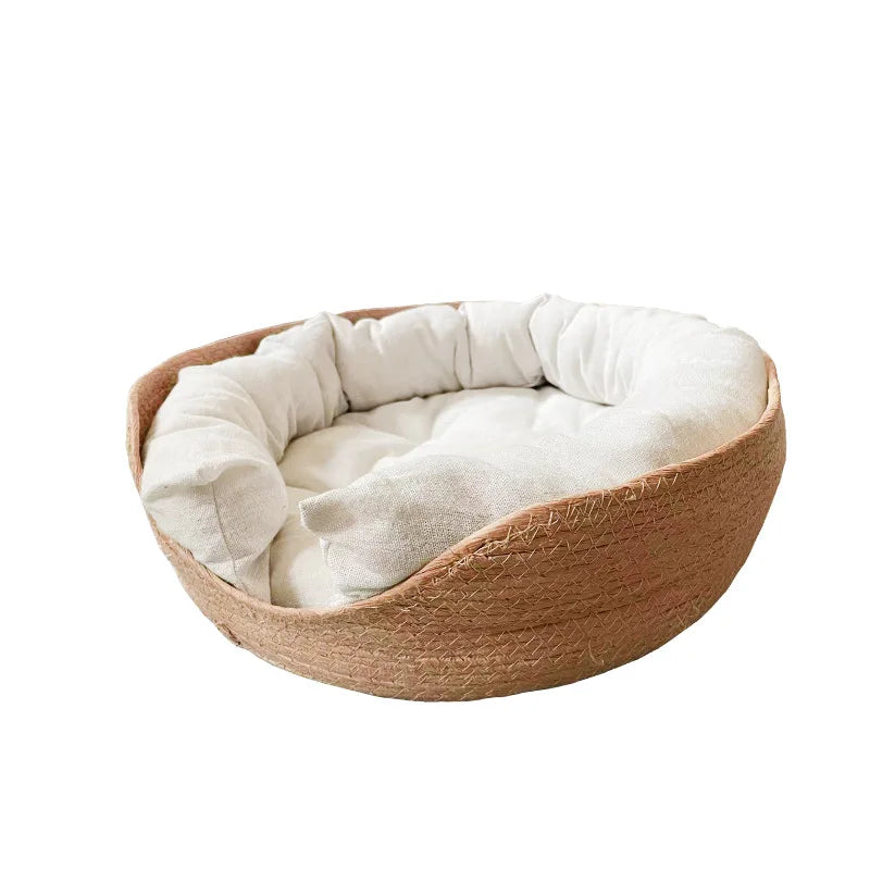 Handwoven Bamboo Pet Bed