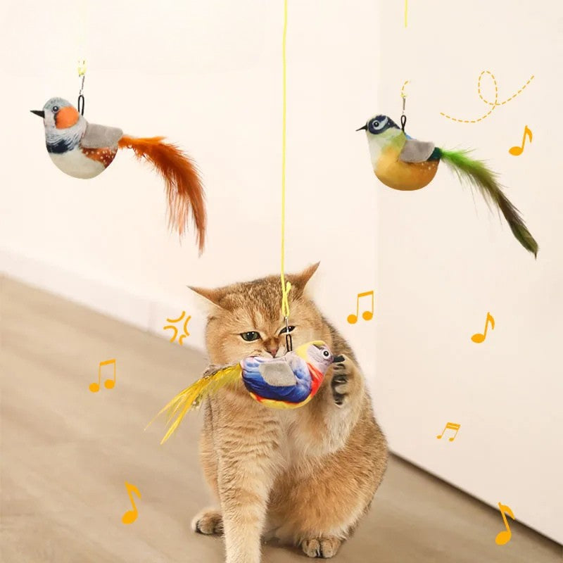Interactive Feather Cat Toy