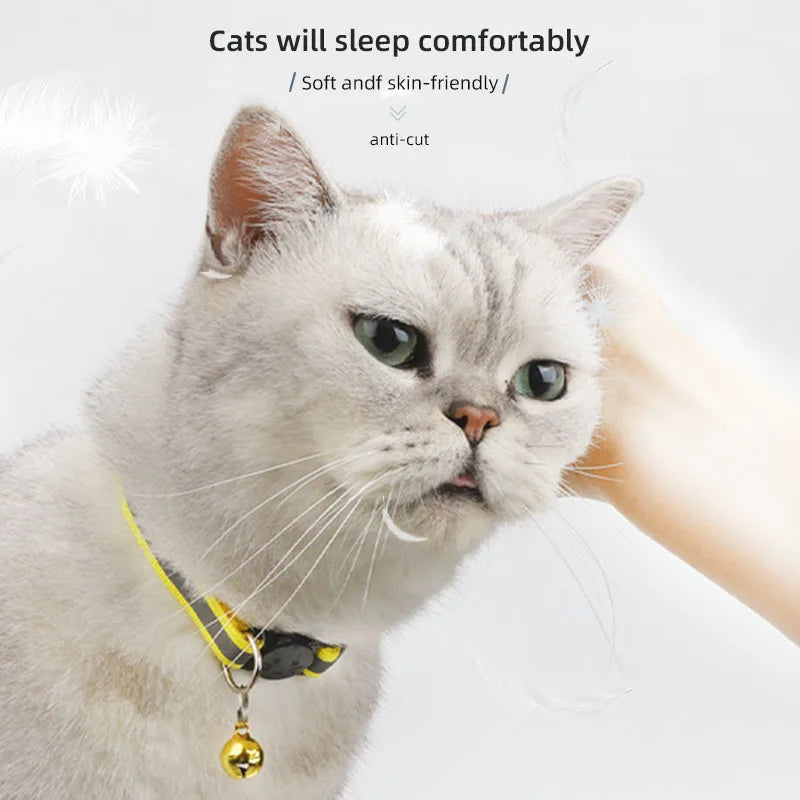 Reflective Cat Collar with Bell