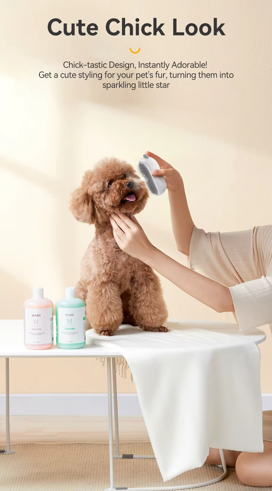 Pet Steam Comb Grooming Brush