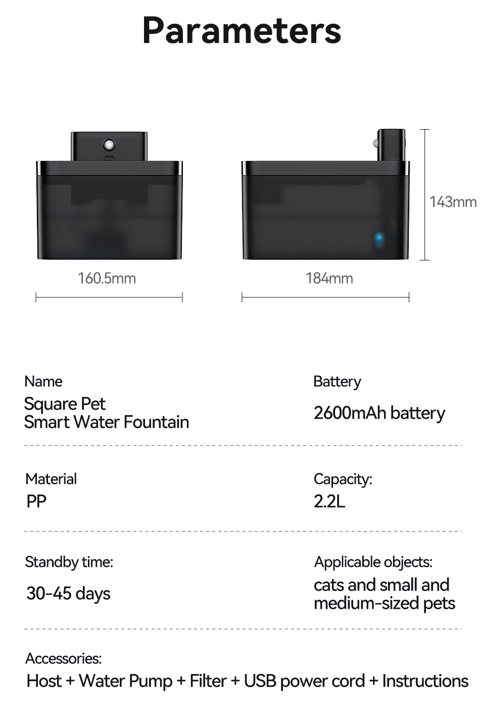 Wireless Smart Pet Fountain