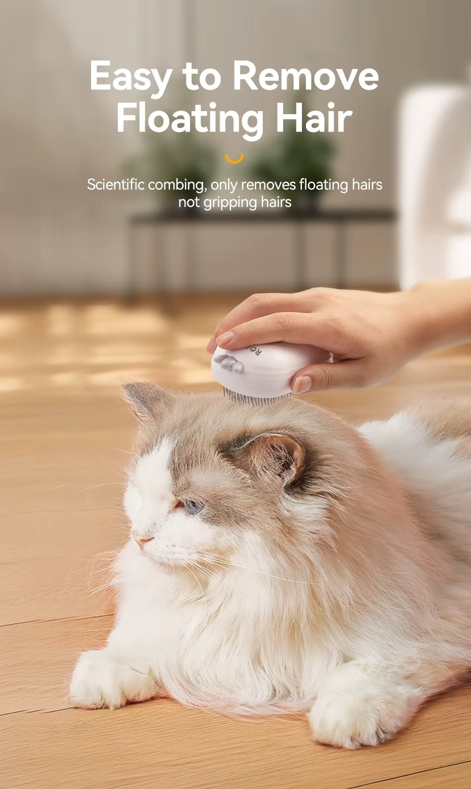 Pet Steam Comb Grooming Brush