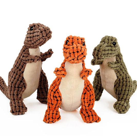 Indestructible Plush Dinosaur Toy