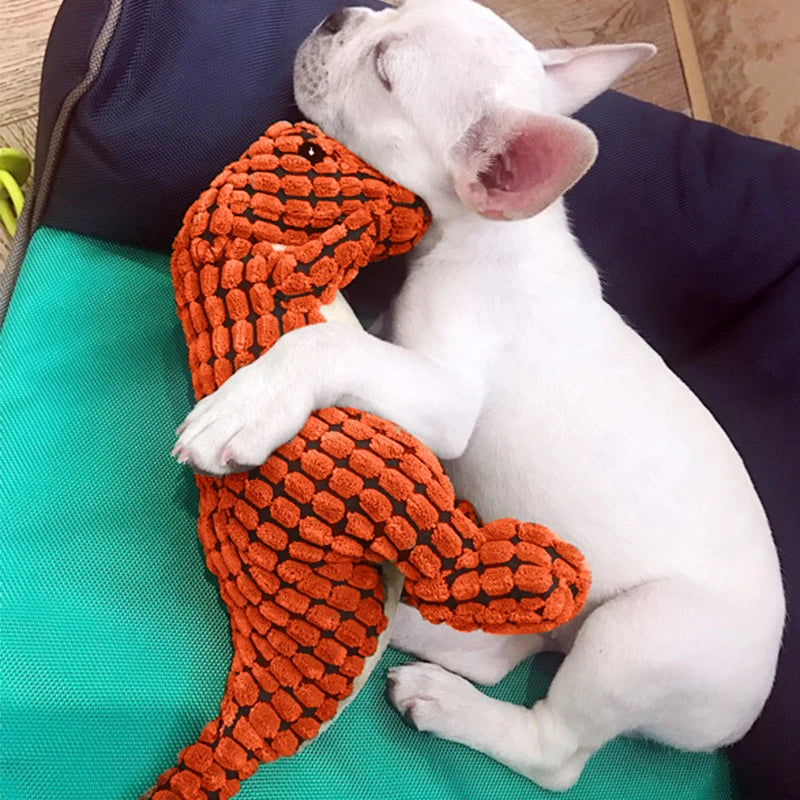 Indestructible Plush Dinosaur Toy