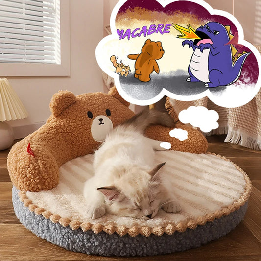 Adorable Bear-Shaped Pet Bed