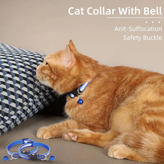 Reflective Cat Collar with Bell