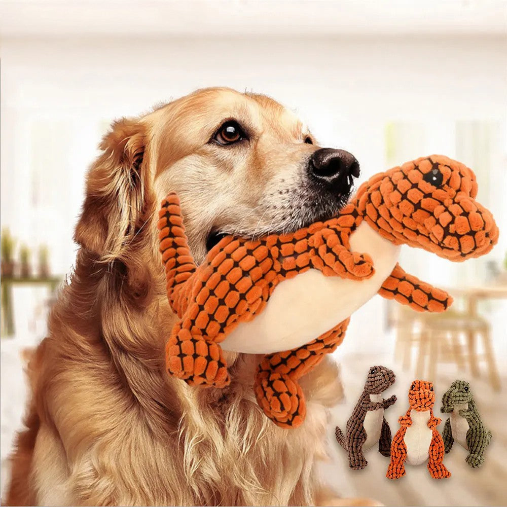 Indestructible Plush Dinosaur Toy