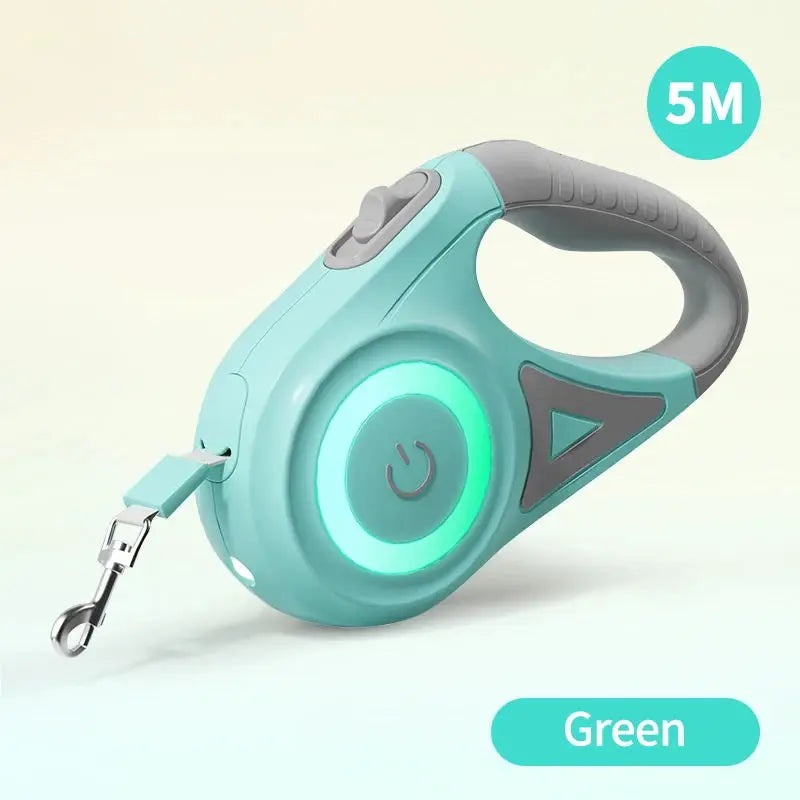 LED Retractable Dog Leash
